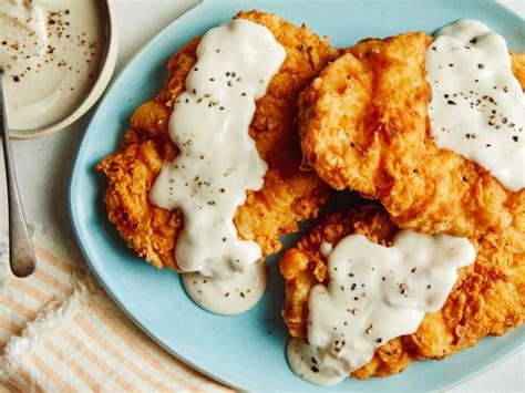 chicken fried chicken with white gravy.